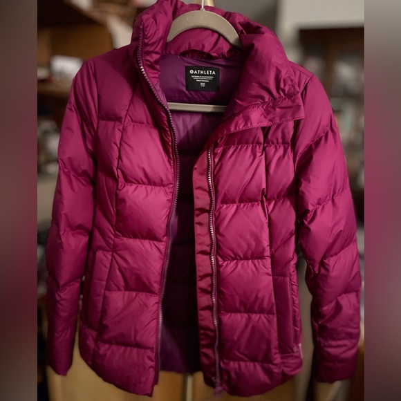 Fuschia Athleta down jacket - Picture 8 of 10